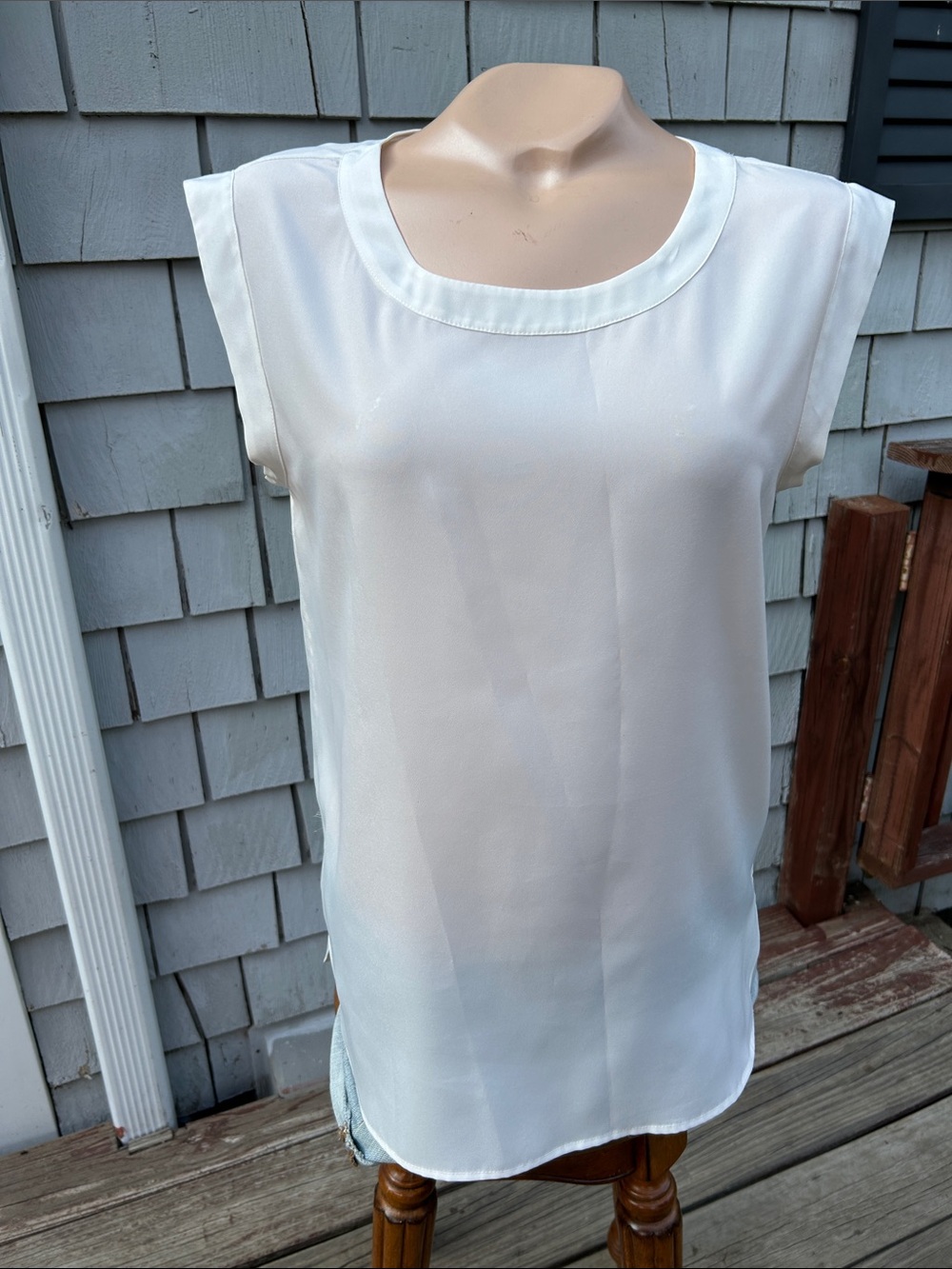 J.Crew Factory XS Layering Shell Sleeveless Top - sheer